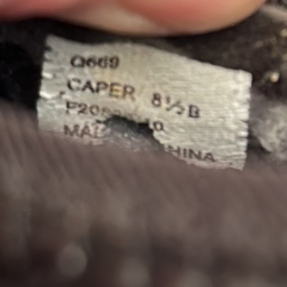 Coach Poppy Caper black patent leather ballet flats with ribbon gunmetal detail - Picture 10 of 12